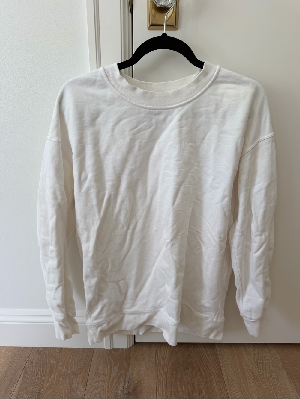 lululemon perfectly oversized crew - white XS/S